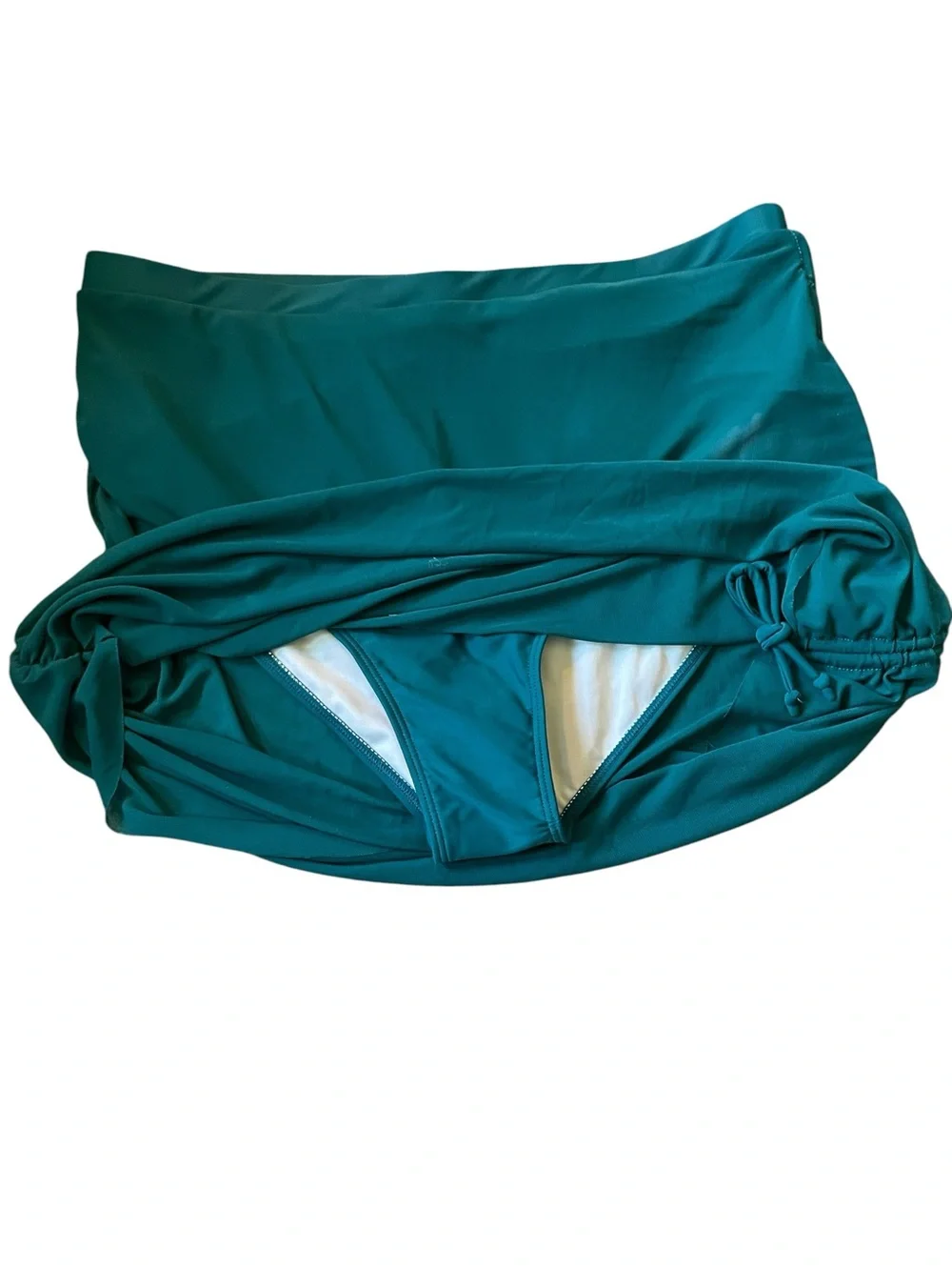 C50- Teal Two-Piece Swim Set - Bikini Top & Skirt